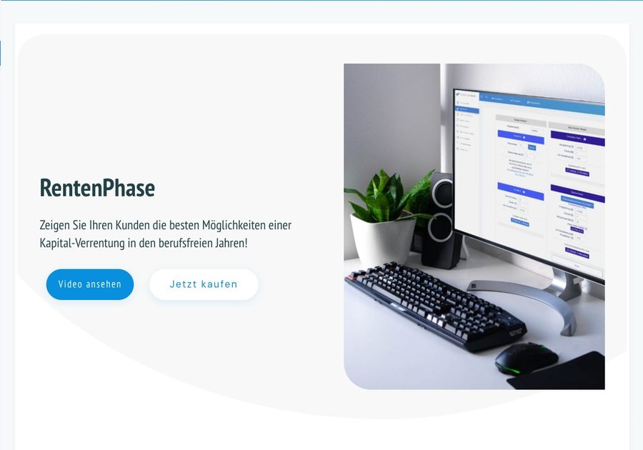 RentenPhase — Software-Ansicht