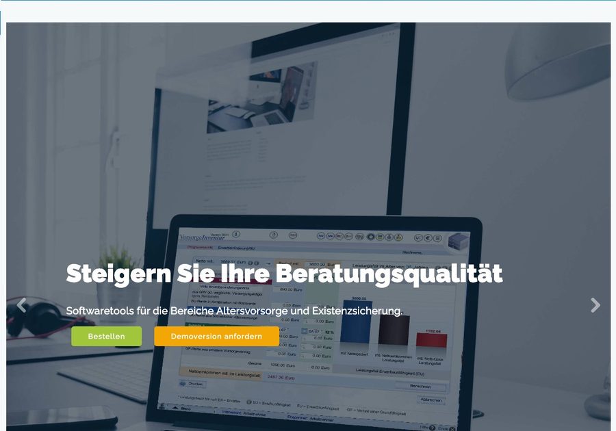 VorsorgeInventur — Software-Ansicht